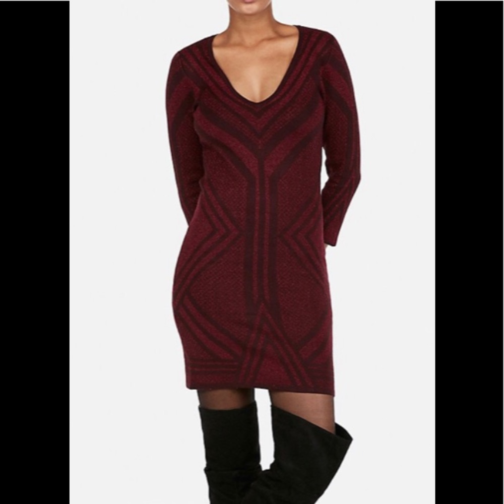 Fitted Jacquard metallic dress